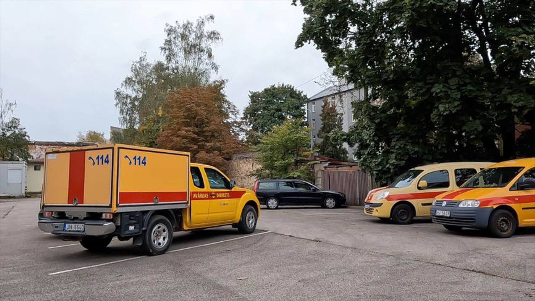 Latvijas Gāze service trucks.